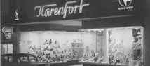 Das Schuhhaus Karenfort im Jahr 1957